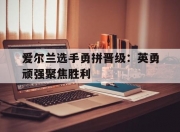 华体会网址-爱尔兰选手勇拼晋级：英勇顽强聚焦胜利的简单介绍